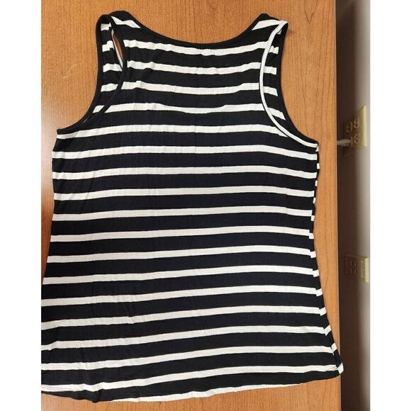 Rue + favorite 2X black and white striped tank - Picture 4 of 4